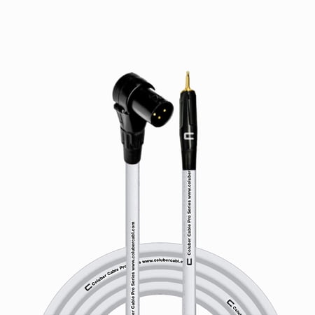 Coluber Cable Right Angle Male XLR - 3.5 TS Male 3-Pin Microphone Connector