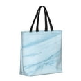 thumbnail image 2 of Naloa Light Blue Marble Tote Bag for Women, Foldable Tote Bag With Zipper, Large Shoulder Bag, Top Handle Handbag for Travel, Work, Shopping, 2 of 9