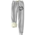 thumbnail image 2 of Aloohaidyvio Pants ,Women Christmas Long Pants Casual High Waist Keep Warm Full Length Pants Ladies Fashion Leggings, 2 of 6