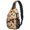 Thanksgiving Blue Pilgrim Hat Turkey Pumpkin, variant on Thanksgiving Watercolor Leaf Berry Pattern Sling Backpack, Unisex Hiking Chest Pack with Side Mesh Pockets, Breathable Padded Back Gift Ideas for Holiday Birthday Gifts