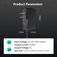 thumbnail image 6 of LujingZ 5V 2A Power Adapter - 10W AC/DC Supply with 8 DC Plug Tips, 35 - inch Cord for TV Boxes, Monitors & More 100 - 240V Input, 6 of 7