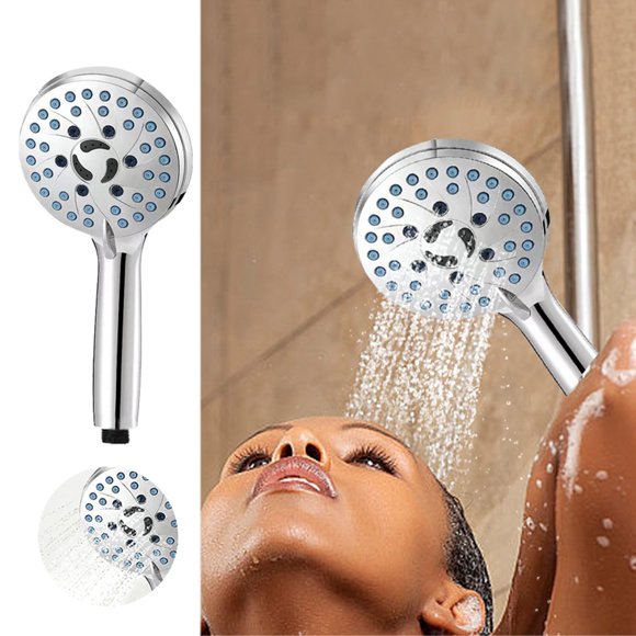 Hand Held Showerhead 7 Speed Mode Spray Upgraded And Thickened Universal Interface Pressurized Shower Shower Shower Shower Shower Head Hand Held Shower Head with Hose And Holder Handheld Shower Head