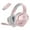 Pink, variant on HUO JI NUBWO G06 Wireless Gaming Headset with Microphone for PS5, PS4, PC, Mac (White)