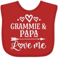 thumbnail image 3 of Inktastic Grammie and Papa Love Me Boys or Girls Baby Bib, 3 of 4