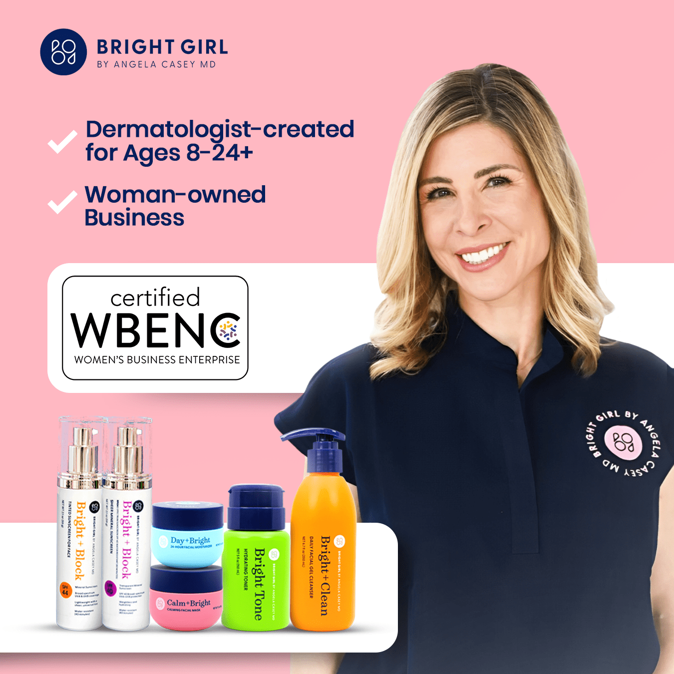 Bright Girl Bright + Clean Gel Face Wash for Teen Skin, 6.7 oz