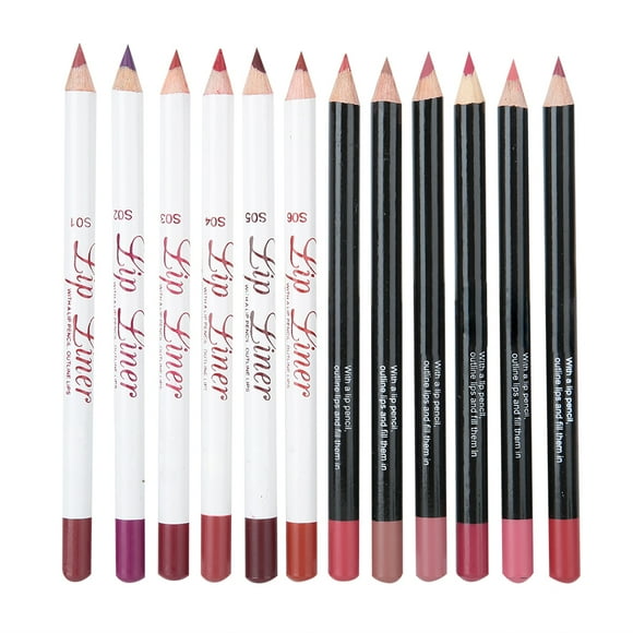 Matte Lip Liner, Portable Easy To Draw Soft Lip Liner Set Long Lasting Professional For Makeup