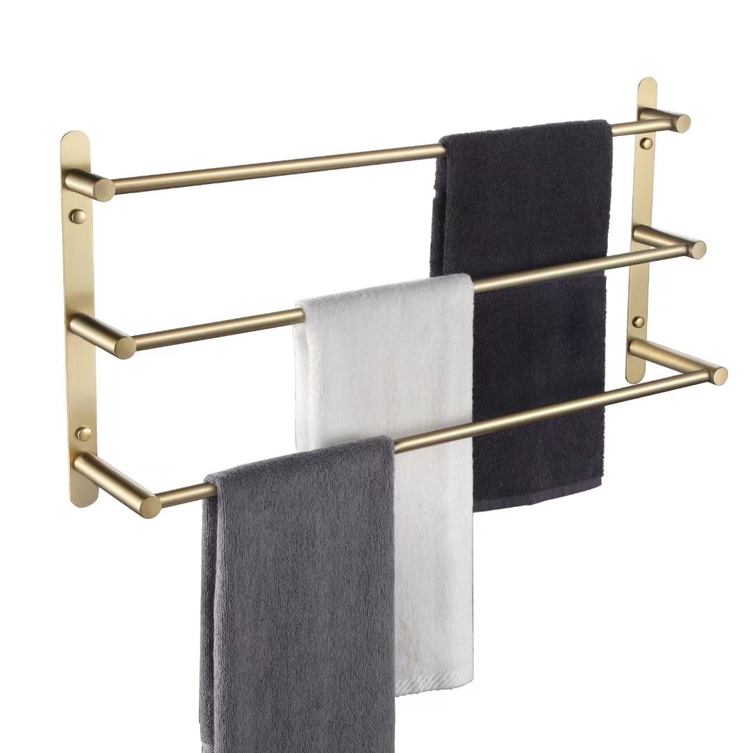 KOKOSIRI Bath Towel Bars Bathroom 3Tiers Ladder Towel Holder Rails