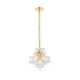 thumbnail image 1 of Elegant Lighting Toureg 12" 3 Light Royal Crystal Chandelier, 1 of 6
