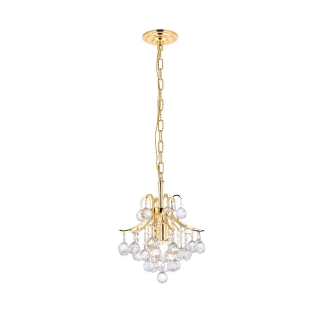 Elegant Lighting Toureg 12" 3 Light Royal Crystal Chandelier