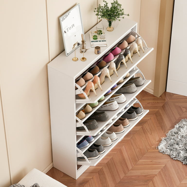 Shoe Cabinet Spell Frame Design 3-Drawer 2-Compartment — FUFUGAGA