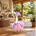 thumbnail image 6 of Nkmbld Princess Porch Goose Clothes for Outdoor, Porch Goose Clothes Puffy Skirt Set for 23 inch Cement Plastic Lawn Garden Yard Porch Goose Statues Decor, 6 of 8