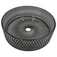 thumbnail image 4 of Scotch 14" Round Decorative Light Black Vessel Glass Sinks With 60" White Base, 4 of 7