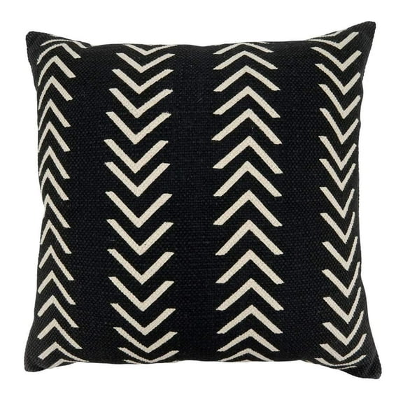 Abstract Chevron Print Cotton Decorative Throw Pillow Cover 22 x 22 Inch
