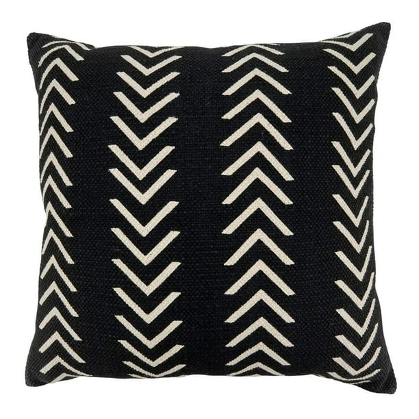 Abstract Chevron Print Cotton Decorative Throw Pillow Cover 22 x 22
