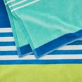 thumbnail image 6 of Mainstays Everyday Cool Multicolor Broken-Stripe Yarn-Dyed Cotton-Blend Beach Towel, 6 of 7