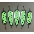 thumbnail image 5 of KOKOPROS Kokanee Salmon Finished Flashers Wonder Family 5 Pack 3 Teardrop 5 1/2 in and 2 Skateboard 4 3/4 in., 5 of 6