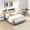 LIGHT Gray, variant on Harper & Bright Designs Queen Size Platform Bed with Drawers and Upholstered Headboard, Wood Platform Bed Frame with USB Charging Statione and LED Lights for Bedroom, Brown Gray