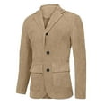thumbnail image 2 of Boys Corduroy Formal Sport Coat Jacket For Kids Casual Autumn Spring Three Button Suit, 2 of 5