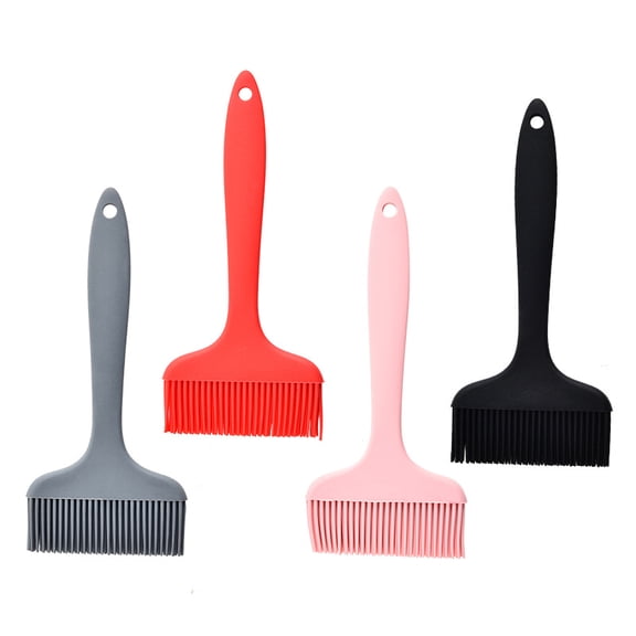4PC Extra Large Pastry Brush-Silicone Basting Brush for Cooking,Heat Resistant Food Brush for BBQ,Dishwasher Safe Grill Brush