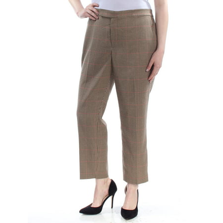 Ralph Lauren - RALPH LAUREN Womens Brown Check Wear To Work Pants Size ...