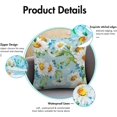 thumbnail image 6 of 2 Pack Oudtdoor Throw Pillow Covers 18x18, Summer Decorative Square Pillow Covers for Home Sofa Couch Bedroom Garden Balcony Hallway Decor (Teal Daisy, 18x18), 6 of 6