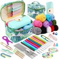 thumbnail image 1 of 87pcs Cotton Yarn Thread Ball For Crochet Knit Hook Sets Hand Knitting Needles Tools Crochet Ball Markers Accessories With Bag, 1 of 6