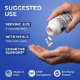thumbnail image 6 of Brain Supplement Alpha GPC 300mg Phosphatidylserine Bacopa Monnieri Ginkgo Biloba Lions Mane Huperzine A L-Theanine NAC Nootropic Memory Focus Cognitive Support Vitamins B C D E 60 Capsules USA, 6 of 9