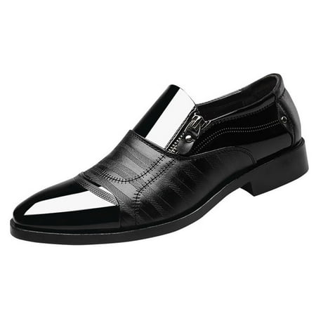 

GNEIKDEING Cl ical Style Men s Breathable Hollow Business Casual Pointed Shoes Gift on Clearance