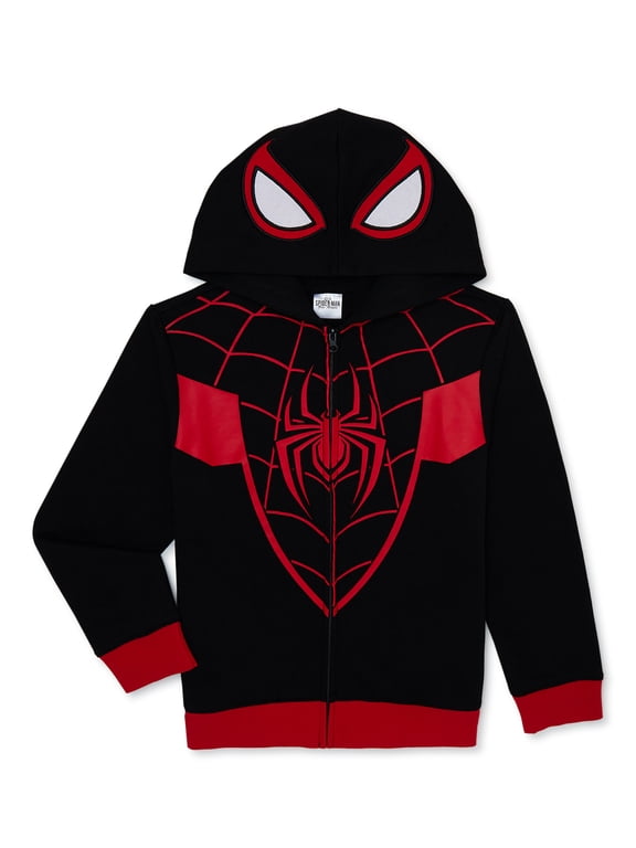 Boys Long Sleeve Full-Zip Cosplay Hoodie, Sizes 4-18
