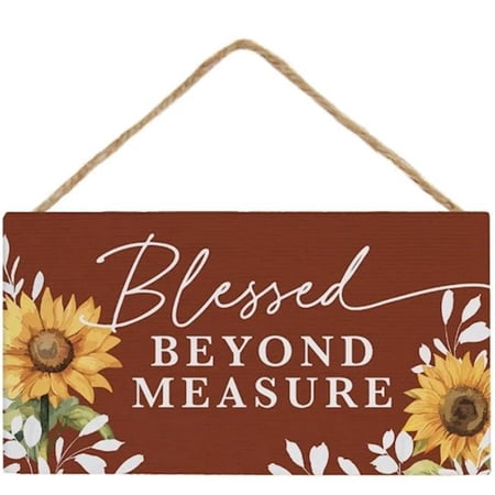 Sincere Surroundings 41335X Petite Hanging Accent - Blessed Beyond Measure - 6.5 x 5.5 in.