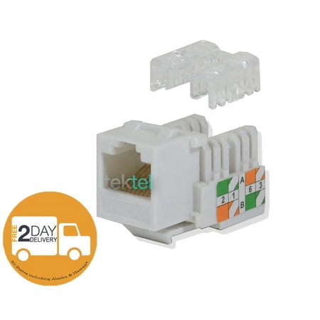 CAT5E White Network Ethernet 110 Punchdown 8P8C Keystone Jack (100/pack) price history on PriceWatchPro