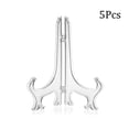 thumbnail image 1 of Lefu 5pcs Transparent Folding Tray Bracket Rack Multi-purpose Ornaments Craft, 1 of 9