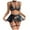 Black, variant on Women's Underwear Sexy Mesh Underwear Garter Belt Three Piece Set Sexy Lingerie Shirts for Women under 10 Kimonos for Women Japanese Two Piece Lingerie for Women with Skirt Negligee Small Padded