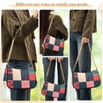 thumbnail image 4 of FORMRS Womens Shoulder Bag with Chain Strap Clutch Purse Cute Tote Handbag, Red Teal Plaid, 4 of 7