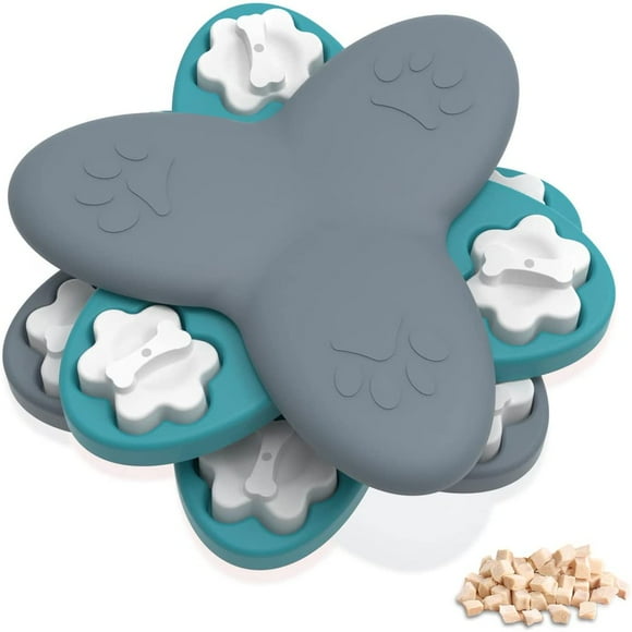 Dog Enrichment Toys - Dog Treat Puzzle for IQ Training & Brain stimulating  9 Durable Dog Toys Bone Shape Covers Dog Puzzle Toys