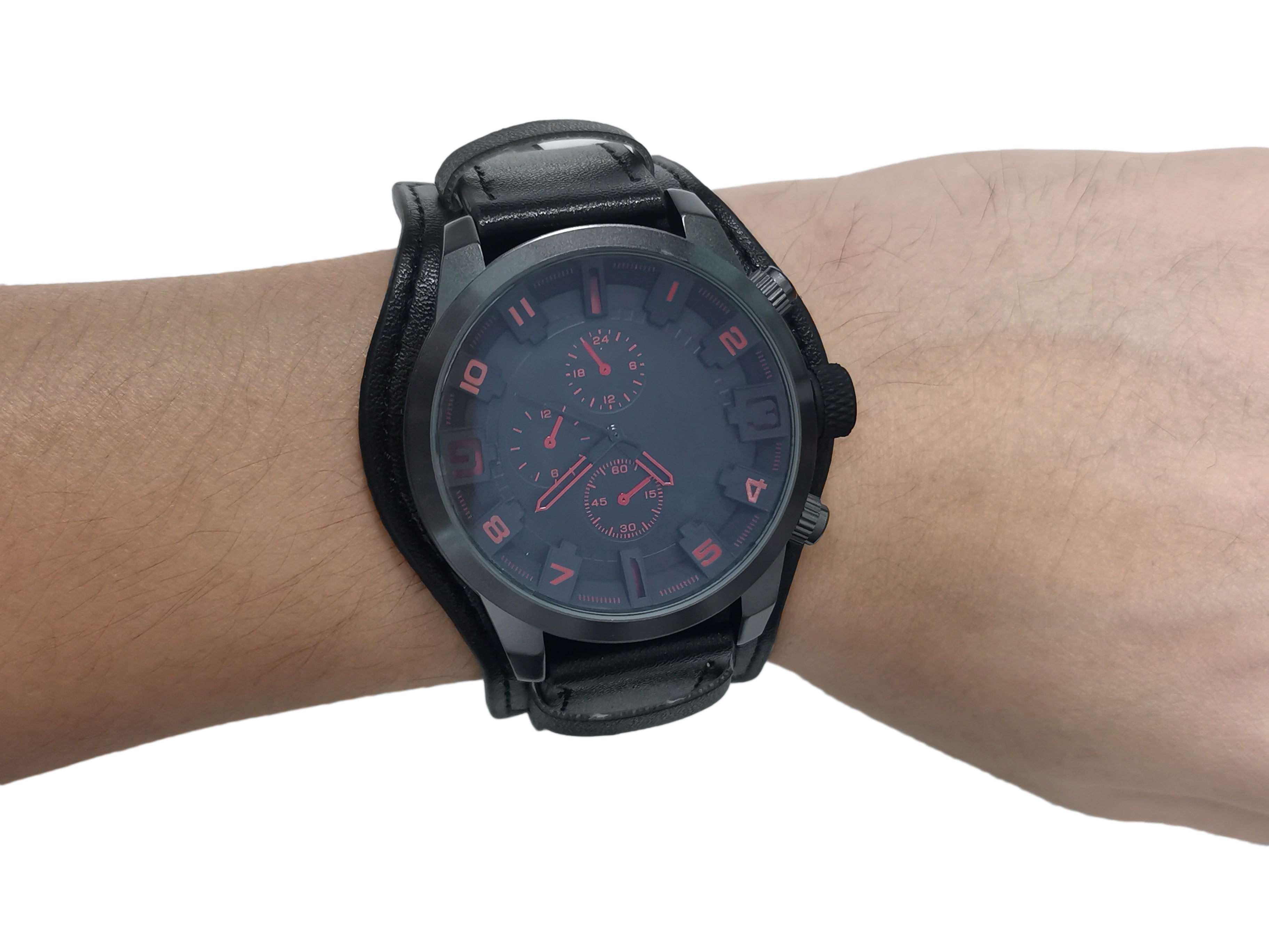 George Men's Analog Cuff Wristwatch with Bracelet Accessory George Men's Analog Cuff Wristwatch with Bracelet Accessory