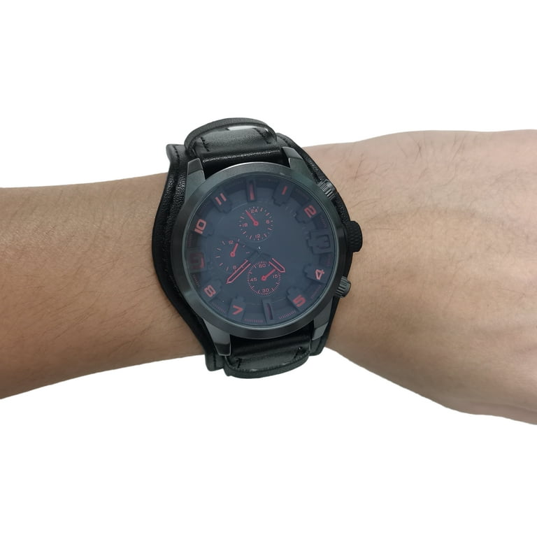 洋服通販 - 新作アイテムを George Accessory Bracelet with Wristwatch Cuff Analog Men's その他