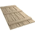 thumbnail image 6 of Ekena Millwork 23 1/2"W x 62"H Rustic Four Board Spaced Board-n-Batten Riverwood Faux Wood Shutters (Per Pair), Primed Tan, 6 of 10