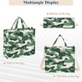 thumbnail image 6 of FORMRS Womens Corduroy Tote Bag Crossbody Shoulder Handbag with Pocket, Light Green Camouflage Design, 6 of 7
