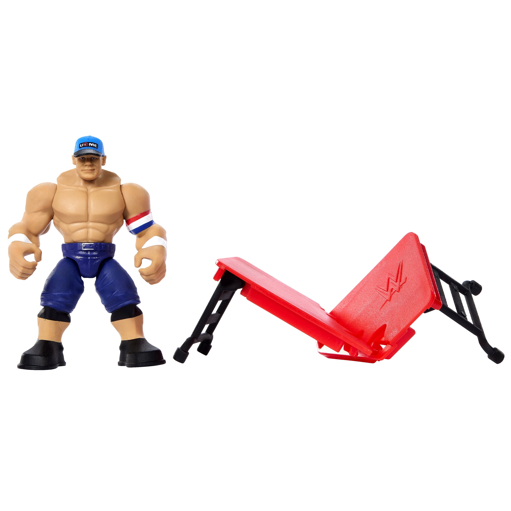 John Cena (Blue) - WWE Knuckle Crunchers 6 Mattel WWE Toy Wrestling Action Figure