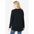 thumbnail image 2 of Woman Within Plus Size Perfect Long-Sleeve V-Neck Tunic, 2 of 6