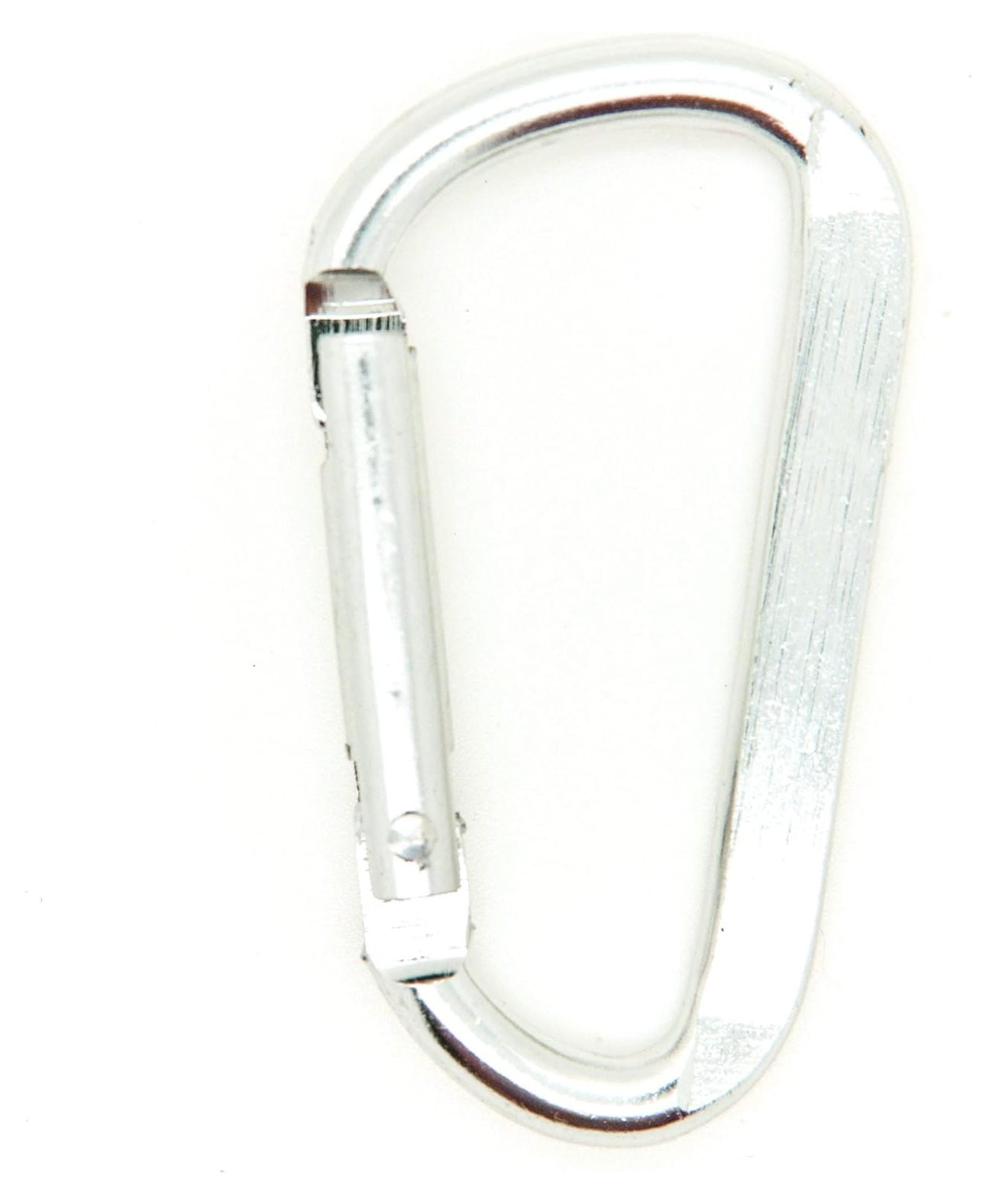 Carabiner Keychains 100 Pack - 2.25" Silver D-Ring Clips - Spring Loaded Aluminum Belt Hooks for Bags, Briefcases, Keys - Lightweight EDC Gear
