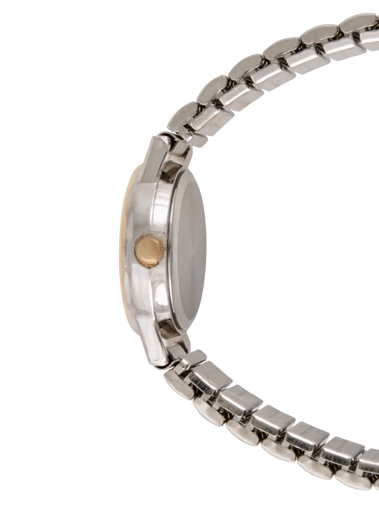 Time & Tru Ladies' Two-Tone Stainless Steel Expansion Band Bracelet, 24MM