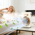 thumbnail image 6 of COM1950s Portable Air Conditioner Fan, 3-in-1 Personal Air Cooler with Mist Spray Humidifier, 5 Speeds & 3 Light Modes, Quiet USB Rechargeable Desktop Fan for Home Office Bedroom Travel, 6 of 7