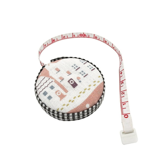 Double-Sided Measuring Tape Fabric Covered Body Measurement Portable Sewing Measuring Tool, Pink