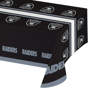 Las Vegas Raiders Plastic Tablecloths, 3 Count