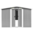 thumbnail image 6 of vidaXL Galvanized Steel Garden Storage Shed, 71.3" x 389.8" x 101.2", Gray, 6 of 9