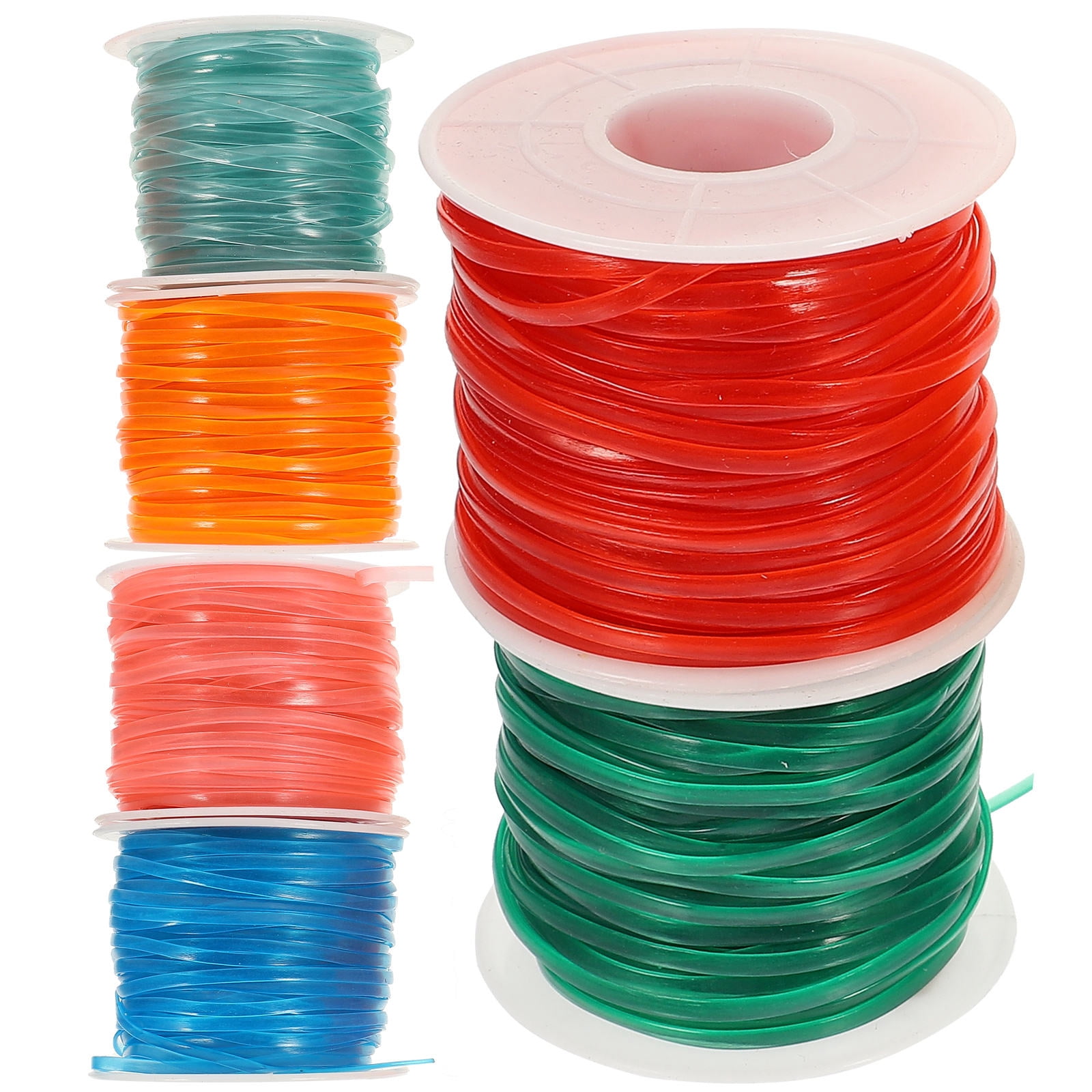 DINHEAROM 1 Set Lanyard String for Crafts Making with Assorted Color and Glow in the Dark Flat Ropes for Diy Projects