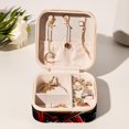 thumbnail image 6 of Motorcycle Theme Travel Portable Square Jewelry Box Organizer Earring Necklace Bracelet Holder Decorative Display Case Stand Storage Box, 6 of 6