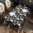 thumbnail image 2 of Halloween Ghost Boo Pattern Rectangle Tablecloth 60"x120",Waterproof Polyester Rectangle Table Cloth, Wipeable Spillproof Polyester Tablecloth for Dining, Camping, Indoor and Outdoor, 2 of 6